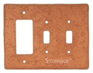 Stonique® Decora Double Toggle Combo in Terra Cot
